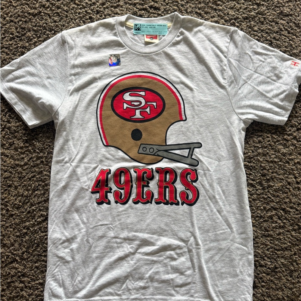 San Francisco 49ers unisex light gray T-Shirt- homage